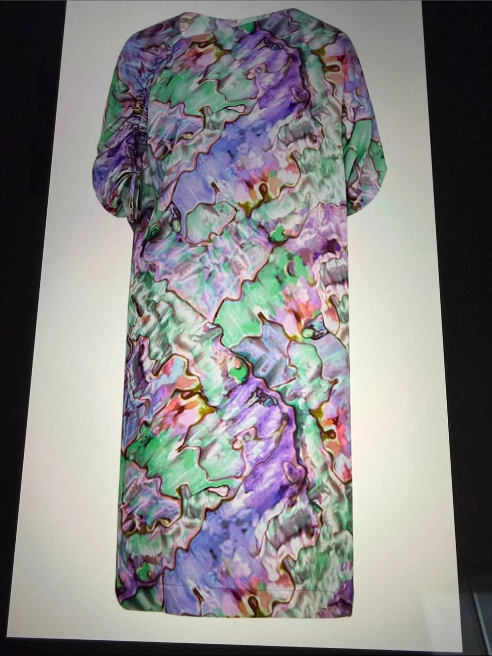 Escada Marble-Print Midi Shift Dress - Picture 1 of 13